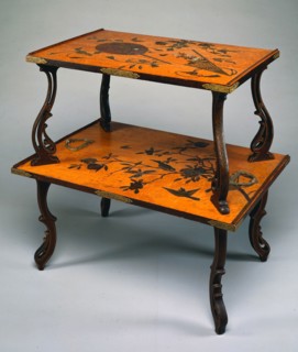 Table, c. 1885. Firm of Louis Majorelle (French, 1859-1926). Wood decorated with lacquer, inlays of