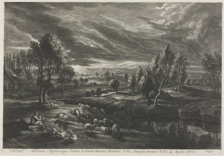 Landscape with Shepherd Playing a Flute. Schelte Adams Bolswert (Flemish, 1586-1659), Peter Paul