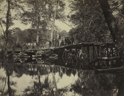 Alexander Gardner's Photographic Sketchbook of the War: Military Bridge, Across the Chickahominy,