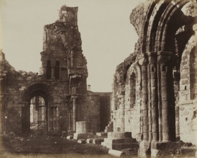 Lindisfarne, c. 1853. Robert Henry Cheney (British, 1800-1866). Albumen print from calotype; image: