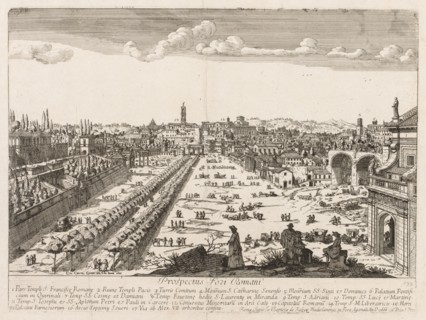 Foro Romano from "Prospectus Locurum Urbis Romae Insign[ium]