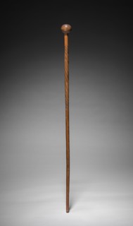 Baton, c 1875- 1925. Unassigned, Late 19th- Early 20th century. Wood, ivory; overall: 5.1 cm (2 in