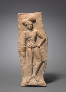 Male Figure, 1st Century BC. India, Chandraketugarh (West Bengal), Sunga Period. Molded terracotta
