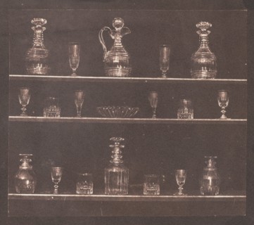 Articles of Glass, 1844. William Henry Fox Talbot (British, 1800-1877). Salted paper print from