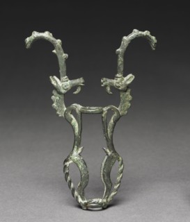 Ibex Standard Finial, c. 700-600 BC. Luristan, Iran, c. 700-600 BC. Bronze; overall: 13.5 x 9.7 x 1