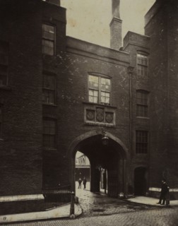 Old London: Lincoln's Inn, Gate House, 1876. Alfred H. Bool (British), album issued by The Society
