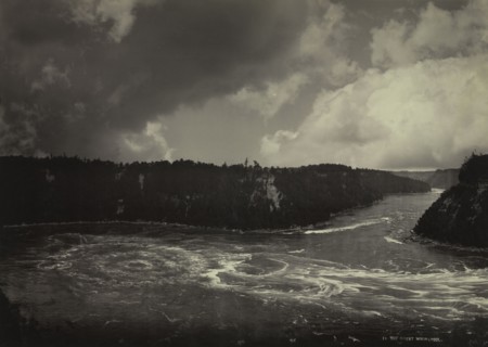 The Great Whirlpool, Niagara, c. 1880s. Unidentified Photographer. Albumen print from glass