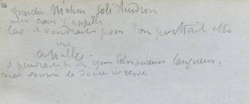Sketchbook, page 95: Notes. Ernest Meissonier (French, 1815-1891). Graphite;