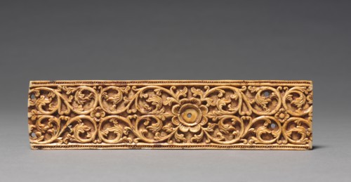 Cover of a Palm-Leaf Manuscript, 1600s. Ceylon, 17th century. Ivory; overall: 20 cm (7 7/8 in.).