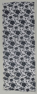 Velvet Fragment, c. 1900. France, early 20th century. Velvet, ikat dyed; silk; overall: 160.4 x 58