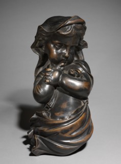 Winter, 1800s. France, 19th century. Bronze; overall: 37.8 x 19.1 x 13.7 cm (14 7/8 x 7 1/2 x 5 3/8