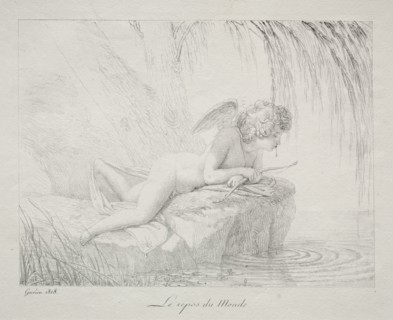Repose of the World. Pierre Guérin (French, 1774-1833). Lithograph