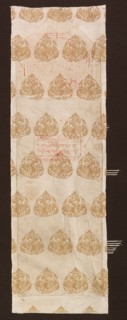 Brocade with Phoenixes, 1100s-1200s. Central Asia, Jin dynasty (1115-1234). Tabby, brocaded; silk