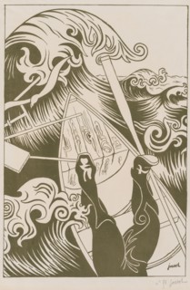 17: The Wave, 1894. Henri-Gustave Jossot (French, 1866-1951). Lithograph