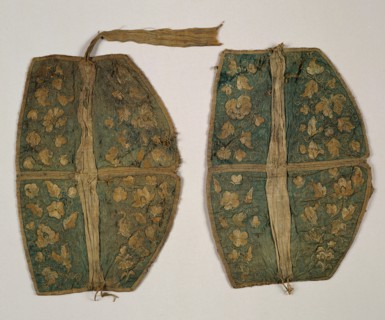 Pair of Headpieces, 907 - 1125. China, Liao dynasty (907-1125). Embroidery, silk; overall: 22.3 x