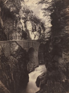 Road to Eaux-Chaudes, Pyrenees (recto); Eaux-Chaudes, Pyrenees (verso), c. 1855. Farnham Maxwell