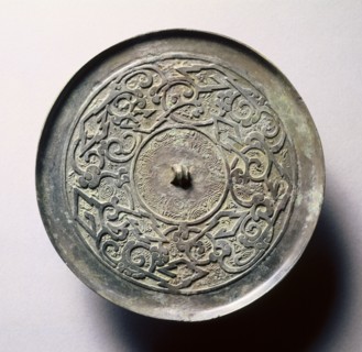 Mirror with Serpentine Interlaces and Angular Meanders, early 5th-late 3rd century BC. China,