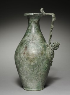 Olpe, 1-100. Italy, Roman, 1st Century. Cast bronze; diameter: 16.3 cm (6 7/16 in.); overall: 35.5