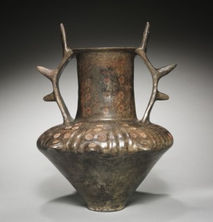 Amphora with Spiked Handles, 700-675 BC. Italy, Latium, Italic, 3rd quarter 7th Century BC. Brown