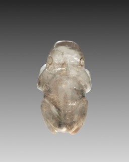 Frog Pendant, 100 BC - 300. Mexico, Guerrero, Mezcala, 2nd-3rd Century. Rock crystal; overall: 1.7