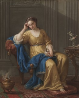 Sweet Melancholy, 1756. Joseph-Marie Vien (French, 1716-1809). Oil on canvas; framed: 86.4 x 76.2 x