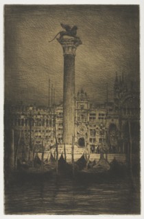 St. Mark's Piazza, 1910. Mortimer Menpes (British, 1860-1938). Etching; sheet: 51.7 x 34.3 cm (20