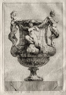 Suite of Vases:  Plate 14, 1746. Jacques François Saly (French, 1717-1776). Etching; sheet: 30 x 22