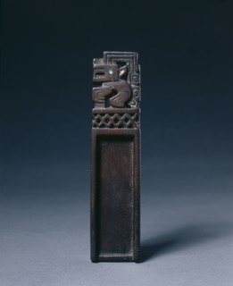 Snuff Tablet, Recuay style (1-650). Peru, North Highlands, Recuay style (1-650). Wood with gold