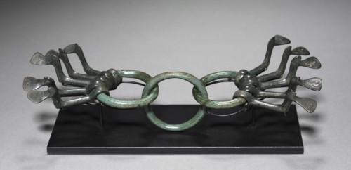 Cauldron Ornament, c. 1200. Central Europe, Bronze Age. Bronze with iron rivets; overall: 23.2 cm