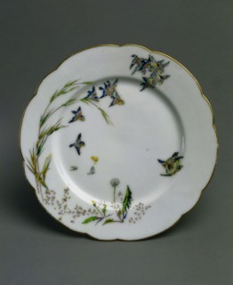 Plate: Combat, c. 1876. Félix Bracquemond (French, 1833-1914), Haviland & Co. (French). Porcelain;
