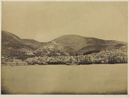Syros, Center of the Levant Trade, c. 1850s. Unidentified Photographer. Albumen print from wet