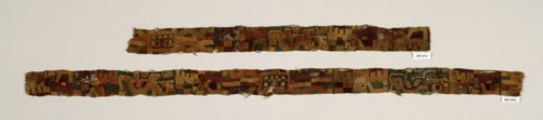 Fragments of a Belt, c. 400. Peru, South Andes, Tiwanaku style, late 4th-early 5th Century. Camelid