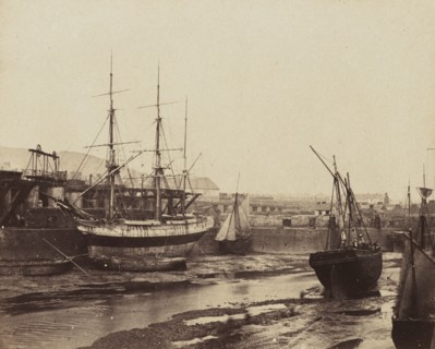 Harbour, Swansea, Wales, 1855. Alfred Rosling (British, 1802-c. 1880s). Albumen print from wax