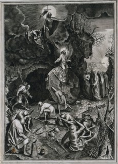 The Resurrection of Christ, c. 1562. Philip Galle (Flemish, 1537-1612), after Pieter Bruegel