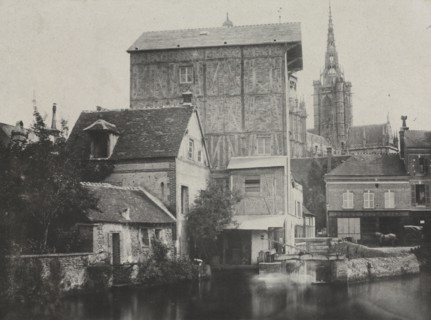 Souvenirs photographiques, pl. 15 (book): View of Évreux, 1850. Hippolyte Bayard (French,