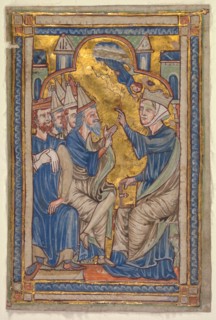 Miniature from a Compendium of Saints' Lives: Saint Catherine of Alexandria Disputing with the