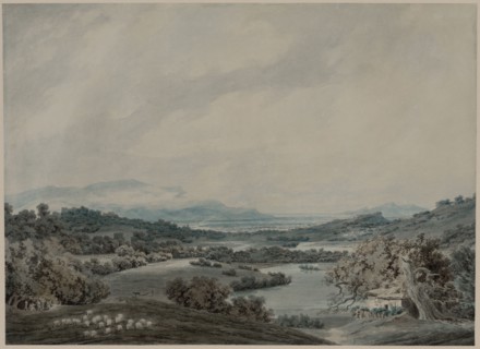 Italian Landscape, c. 1790-1792. John Robert Cozens (British, 1752-1797). Watercolor over graphite;
