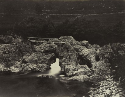 Glen Tilt album: Shepherd's Bridge near Forest Lodge, 1871. James Valentine (British, 1815-1880).