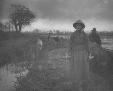 Life and Landscape on the Norfolk Broads (book): Poling the Marsh Hay, 1886. Peter Henry Emerson