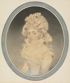 Lady Caroline Wrottesley, 1792. John Downman (British, 1750-1824). Brush and black chalk wash and