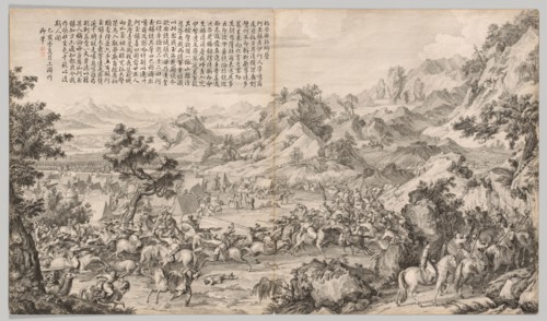 Attacking the Camp at Gatan Ola: from Battle Scenes of the Quelling of Rebellions in the Western