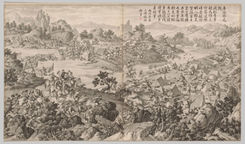 Battle of Kulongkui: from Battle Scenes of the Quelling of Rebellions in the Western Regions, with