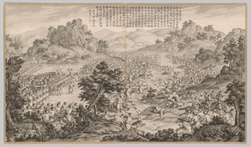 Great Victory at Hu'erman: from Battle Scenes of the Quelling of Rebellions in the Western Regions,