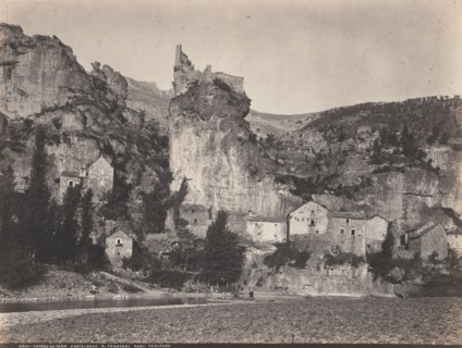 Gorges Du Tarn Castelbouc, 1870s. A. Trantoul (French). Salted paper print from wet collodion