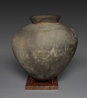 Storage Jar: Sueki ware, 700s. Japan, Nara period (710-794). Stoneware with incised and impressed