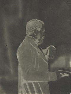 Self-Portrait (negative), c. 1853. Louis-Rémy Robert (French, 1811-1882). Waxed paper negative;