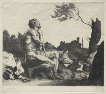 The Prodigal Son, 1882. William Strang (British, 1859-1921). Etching