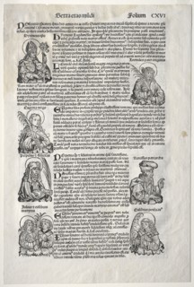 Nuremberg Chronicle, 1493. Michael Wolgemut (German, 1434-1519). Woodcut