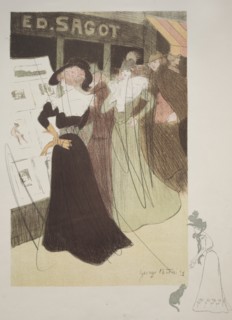 Sagot's Gallery, 1898. Georges Alfred Bottini (French, 1874-1907), Edmond D. Sagot. Cancellation