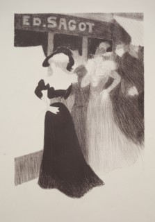 Sagot's Gallery, 1898. Georges Alfred Bottini (French, 1874-1907). Color separation proof in black;